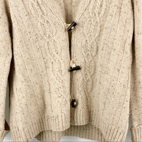 Coldwater Creek Tan Grandpa Sweater Cardigan XL - Picture 3 of 9